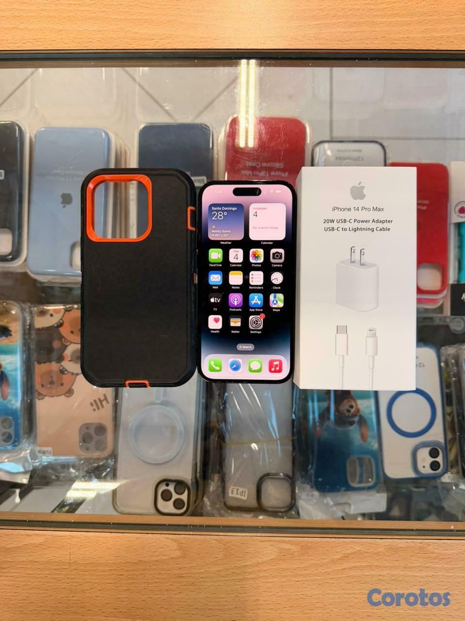 celulares y tabletas - iphone 14 pro black 128 GB desbloqueado.**Somos Ti 3