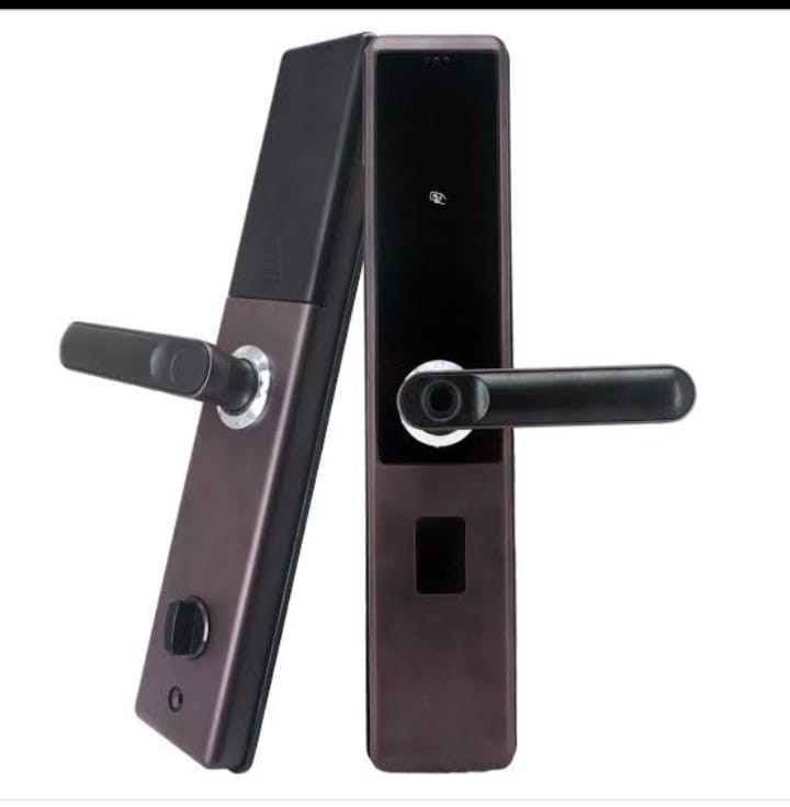 otros electronicos - Cerradura smart para puerta con huella digital inteligente y llaves de acceso 4