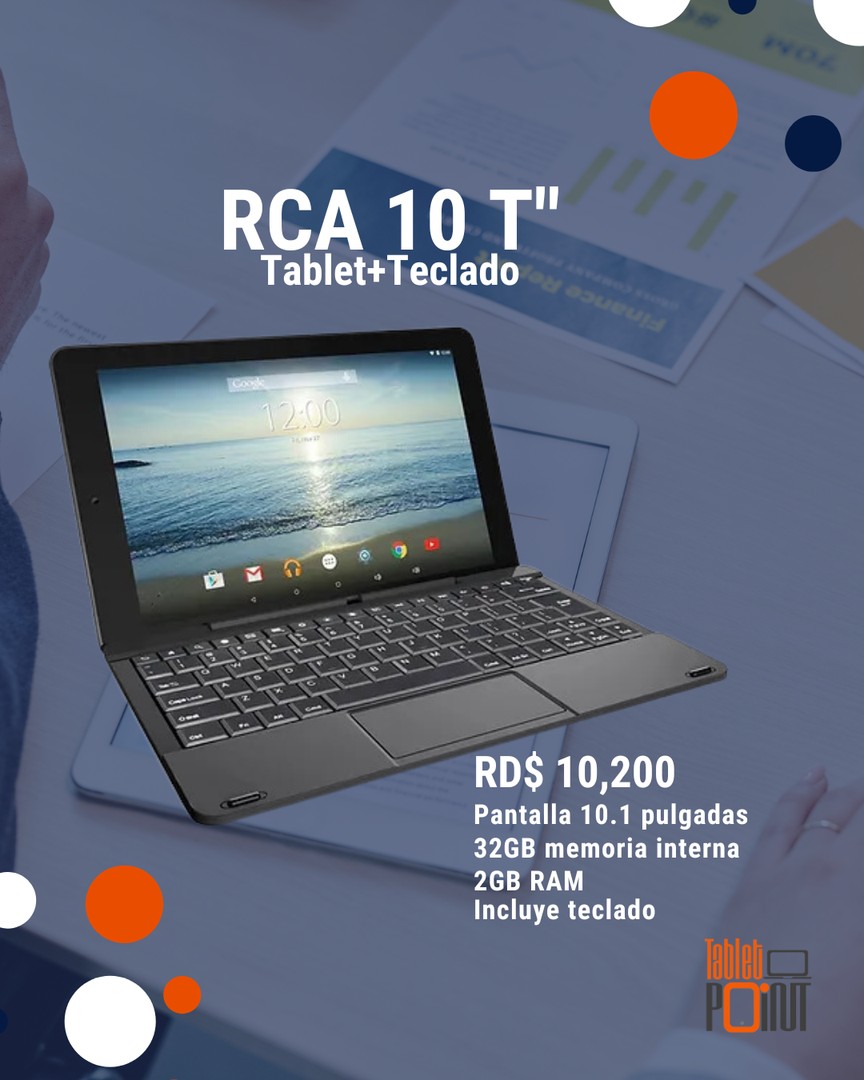 celulares y tabletas - Tablet RCA+Teclado - 32GB, 2GB RAM.