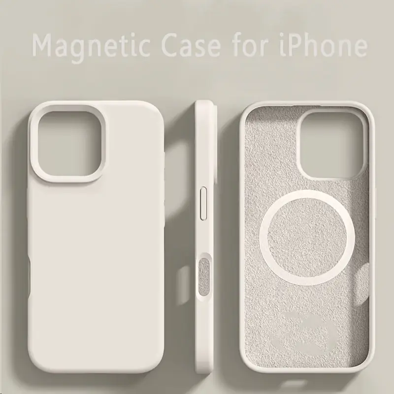 accesorios para electronica - Protector iPhone Pro 13 Beige Magnético  0