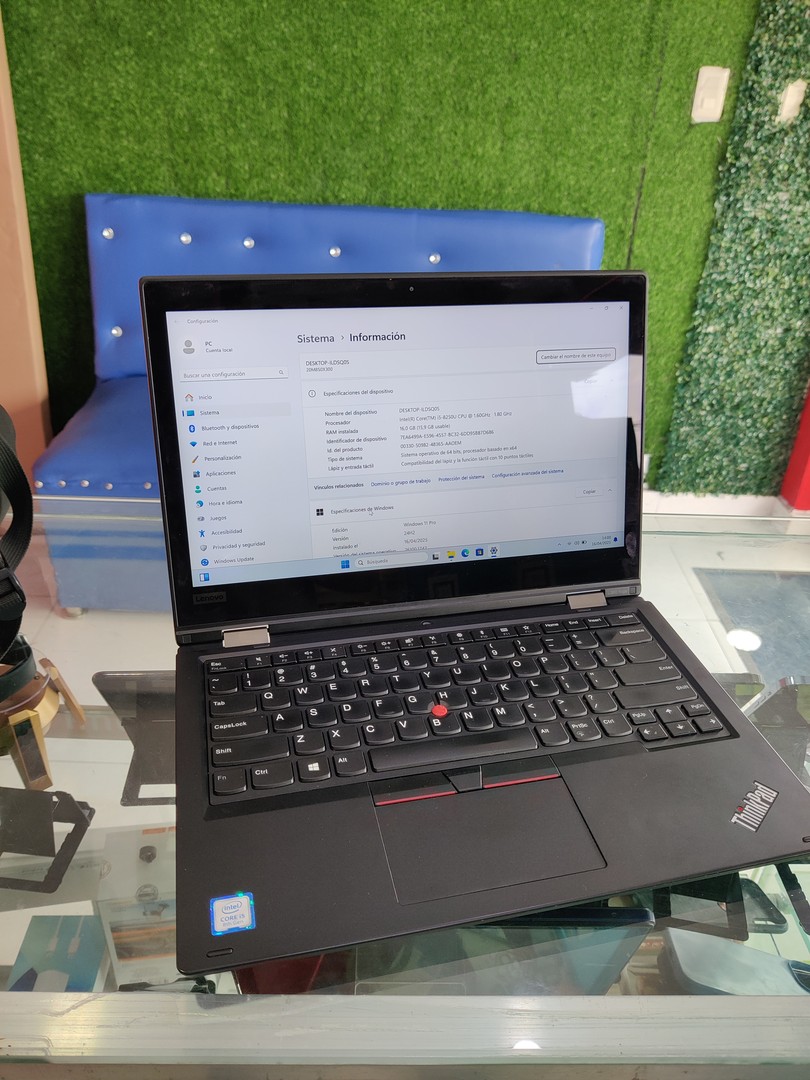 computadoras y laptops - Lenovo thinkpad yoga L380 i5 de 8va generación 
 1