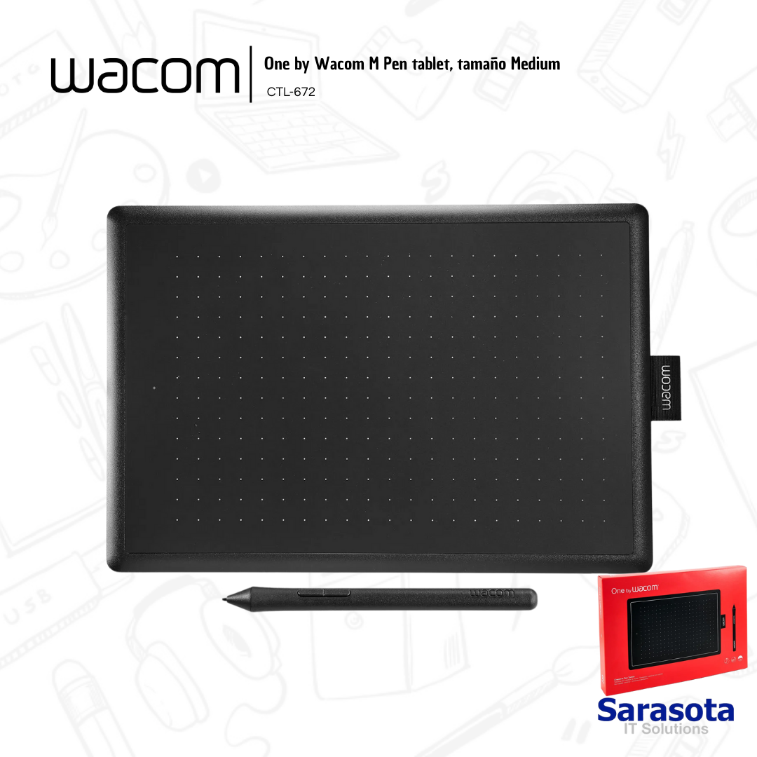 accesorios para electronica - One by Wacom Tableta Gráfica, Tamaño M 0