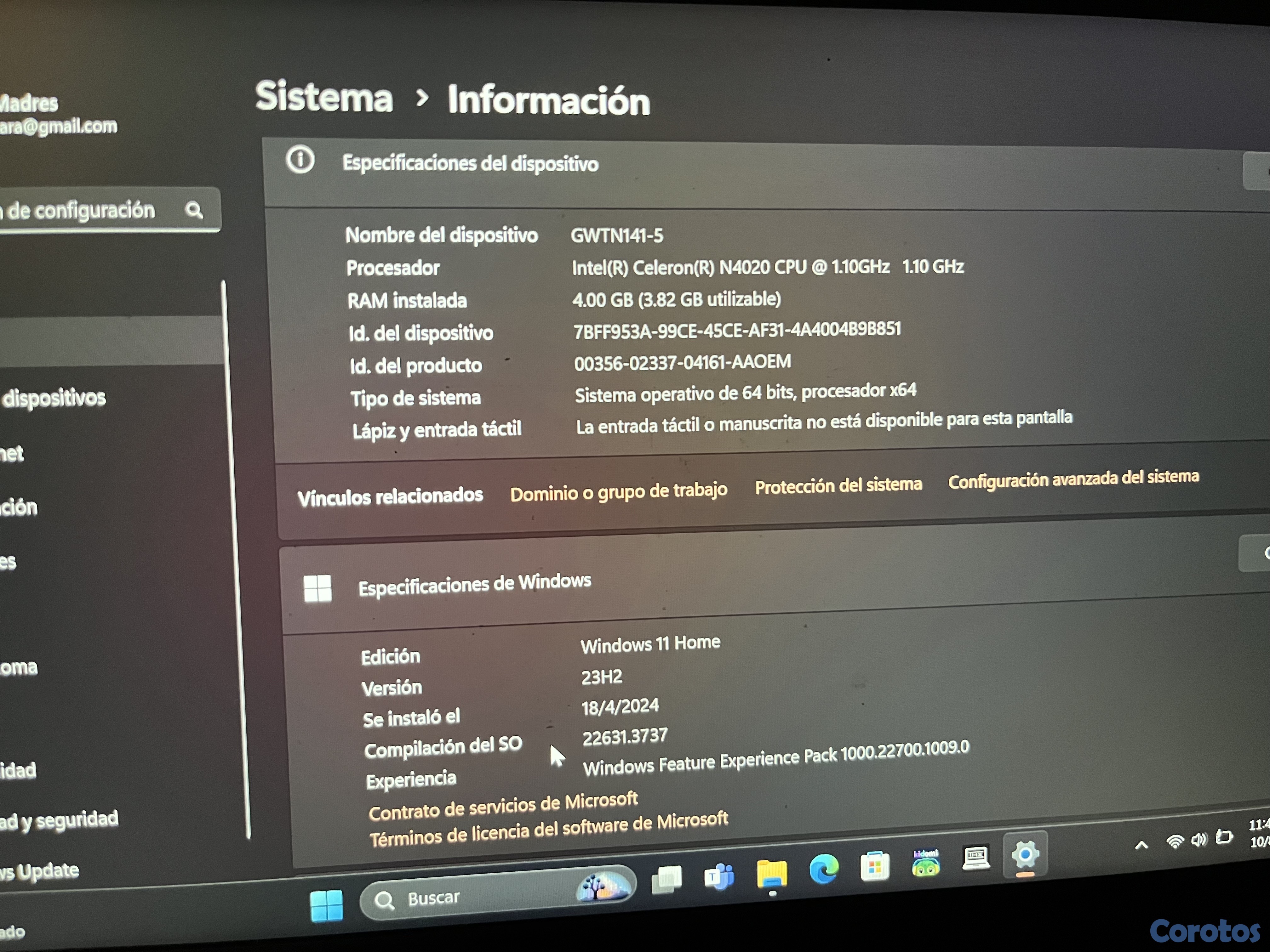 computadoras y laptops - Laptop Gateway gwtn141-5bkEscribir al 809-774-7097 3