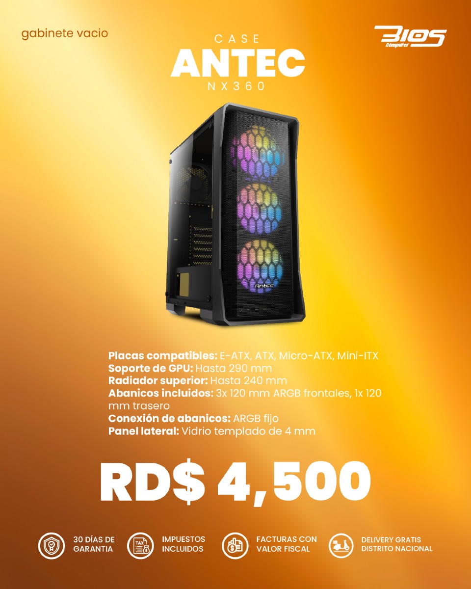computadoras y laptops - Antec NX360