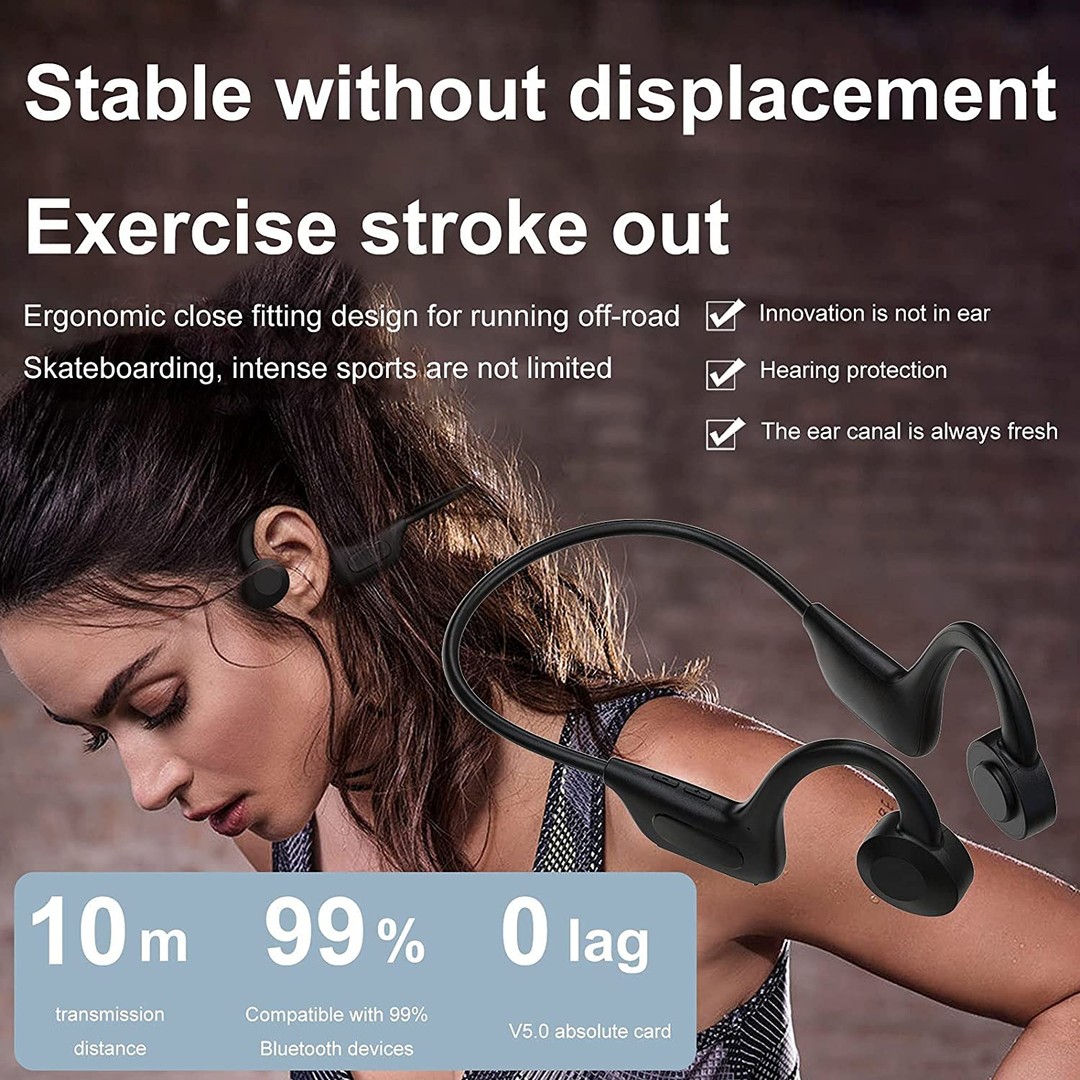 accesorios para electronica - Auriculares de oído abierto, inalámbricos, Bluetooth, audifonos, conducción  4