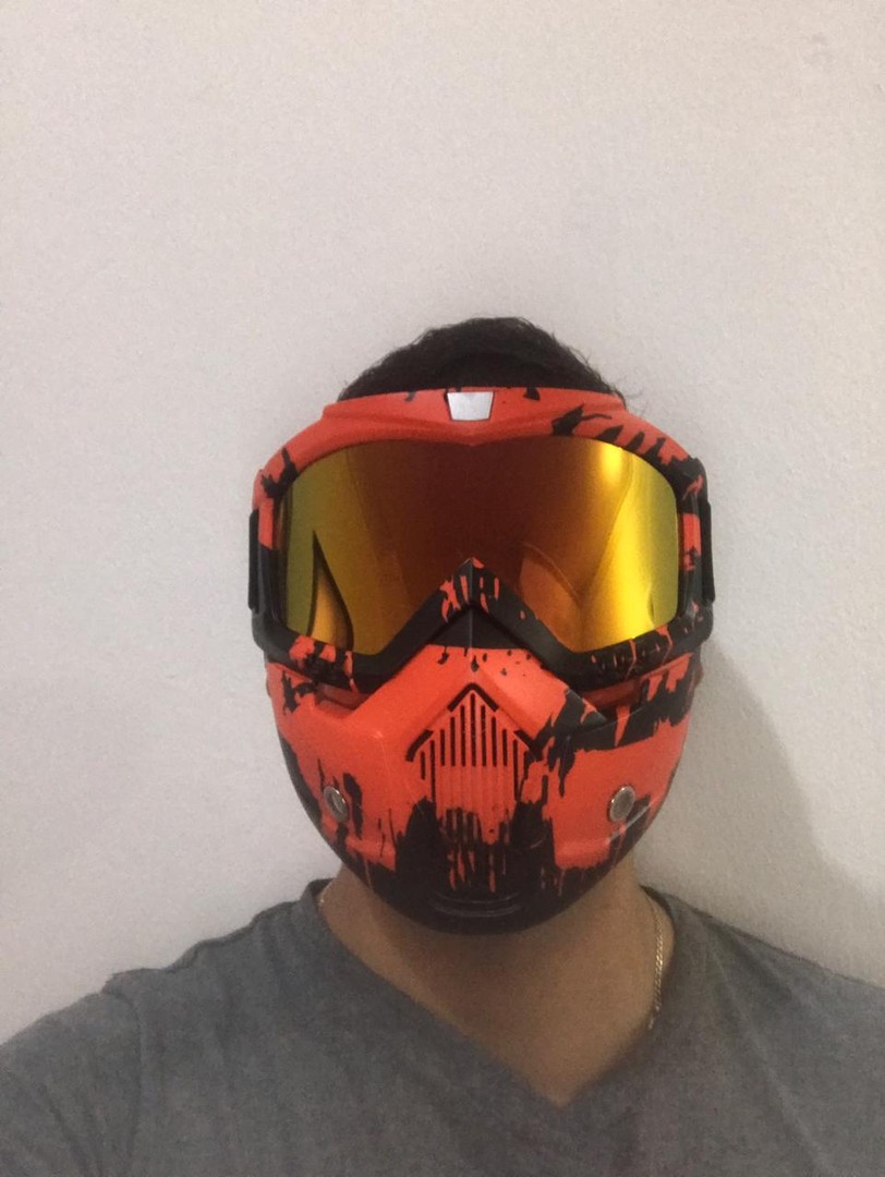 bicicletas y accesorios - Mascara Protección Moto Motocross Bicicleta Bici Lentes Buggies Careta Casco 7