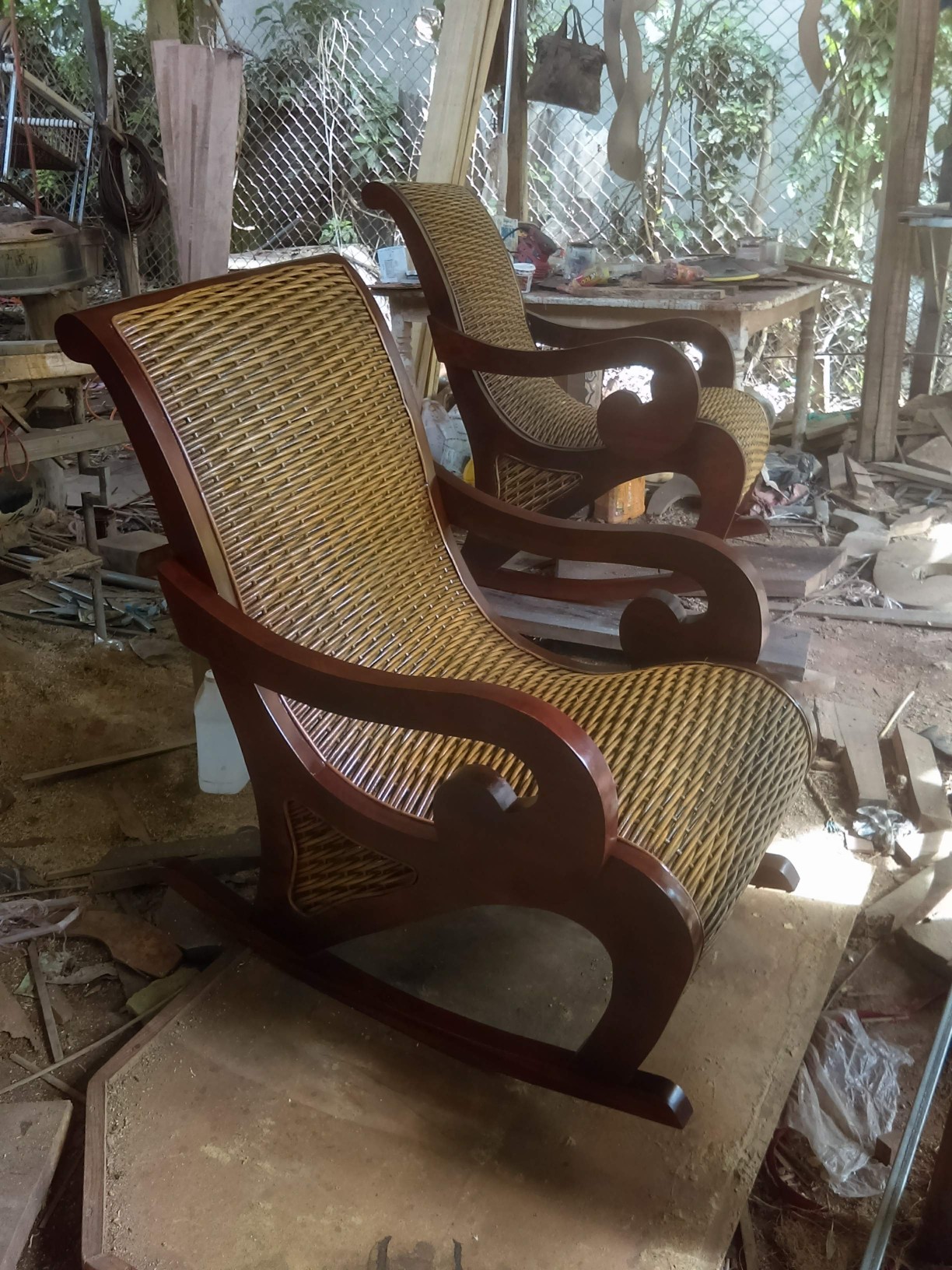 muebles y colchones - Muebles en mimbre rratan y caoba 2