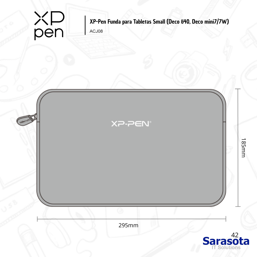 accesorios para electronica -  XP-Pen Funda para Tabletas Small (Deco 640, Deco  1