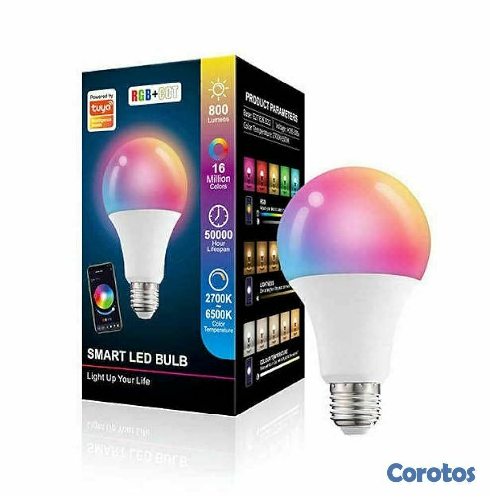otros electronicos - Bombillo Inteligente RGB +16M Colores App Tuya 1