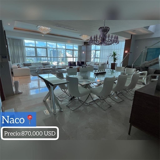 apartamentos - Ventas de apartamento tipo penthouse con 700mts sector naco con jacuzzi 1