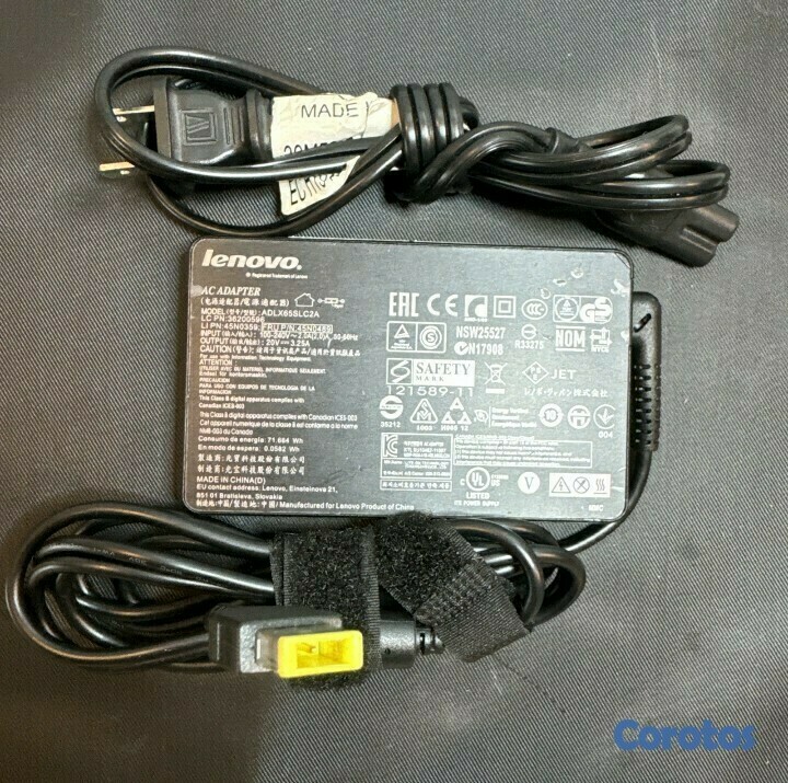 computadoras y laptops - Cargador para Laptop IBM/LENOVO 20V Plug Cuadrado