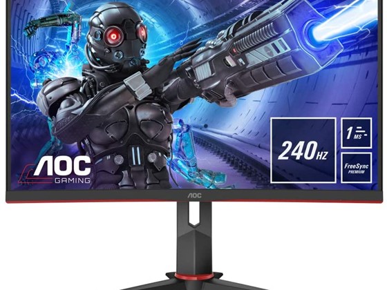computadoras y laptops - MONITOR AOC 32 pulgadas GAMING CURVO 1500R VA, FHD 1920X1080, 240 HZ LED, 4MS  1