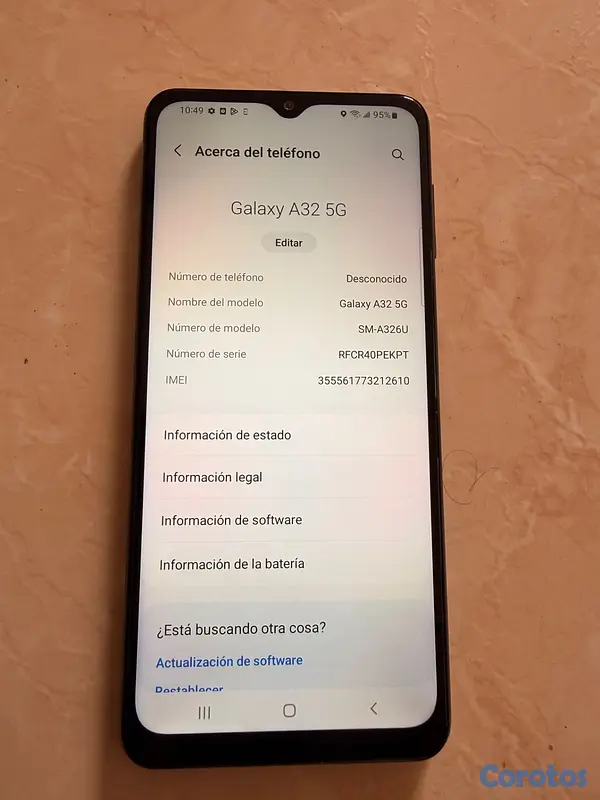 celulares y tabletas - Samsung Galaxy A32 bloqueado de la compañía T-Mobi 15