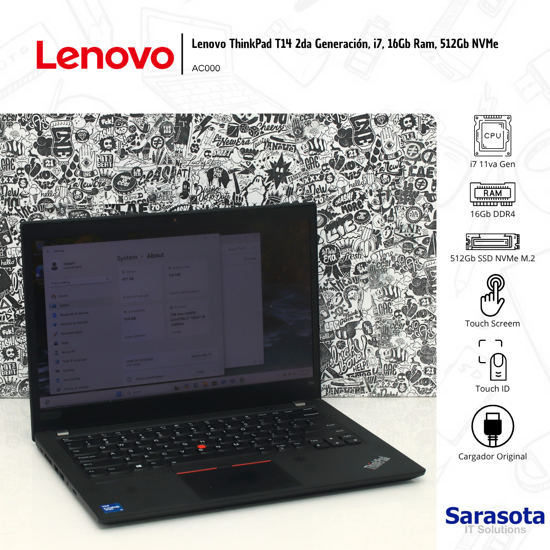 accesorios para electronica - Lenovo ThinkPad T14 2da Generación  1