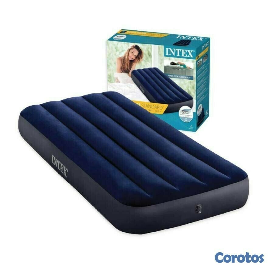 muebles y colchones - Colchón inflable intex 30 pulgadas, súper práctico de inflar y cómodo.  (OFERTA) 1
