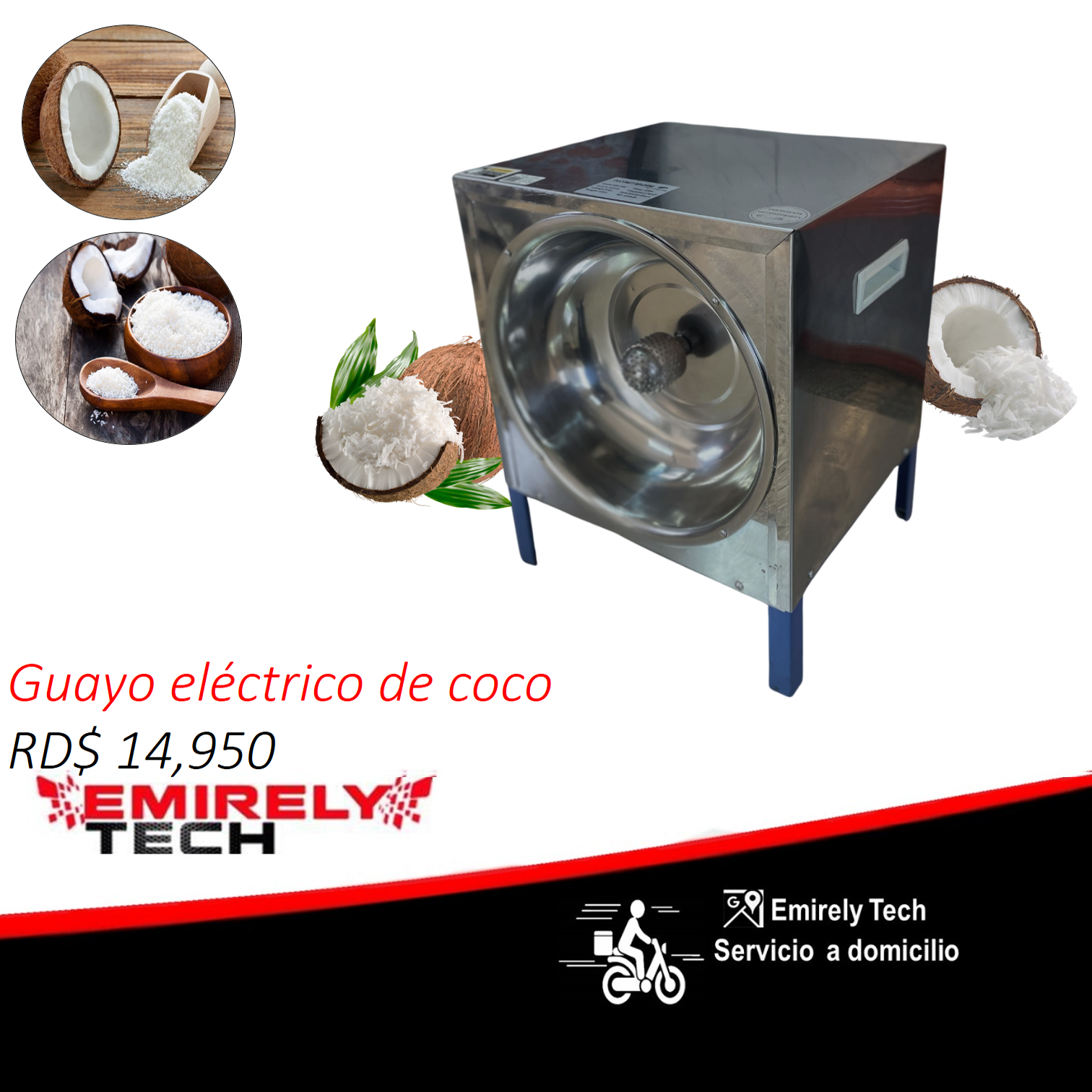 equipos profesionales - Guayo guayadora ralladora de coco