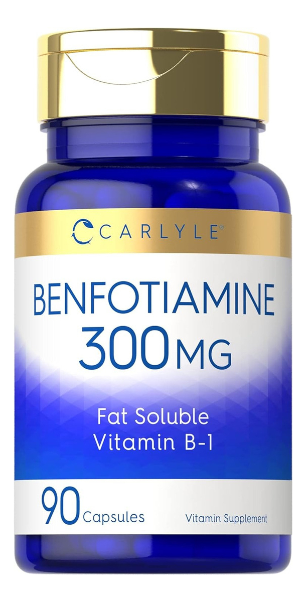 Salud y Equipamiento Médico - Benfotiamina 300mg 90 Capsulas | Vitamina B1 | Promueve El A 1