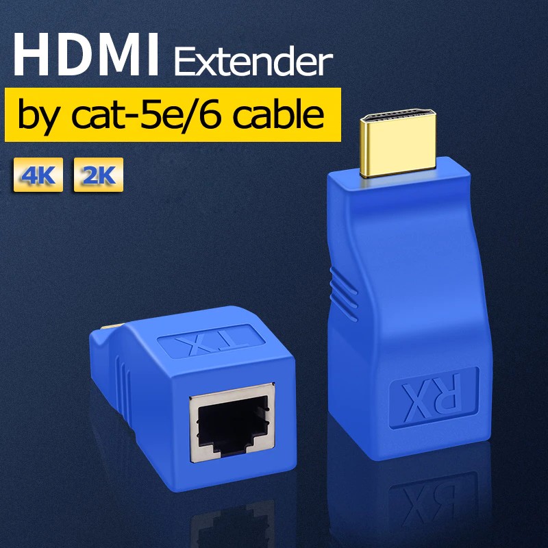 computadoras y laptops - HDMI EXTENDER by cat -5e/6 CABLE.