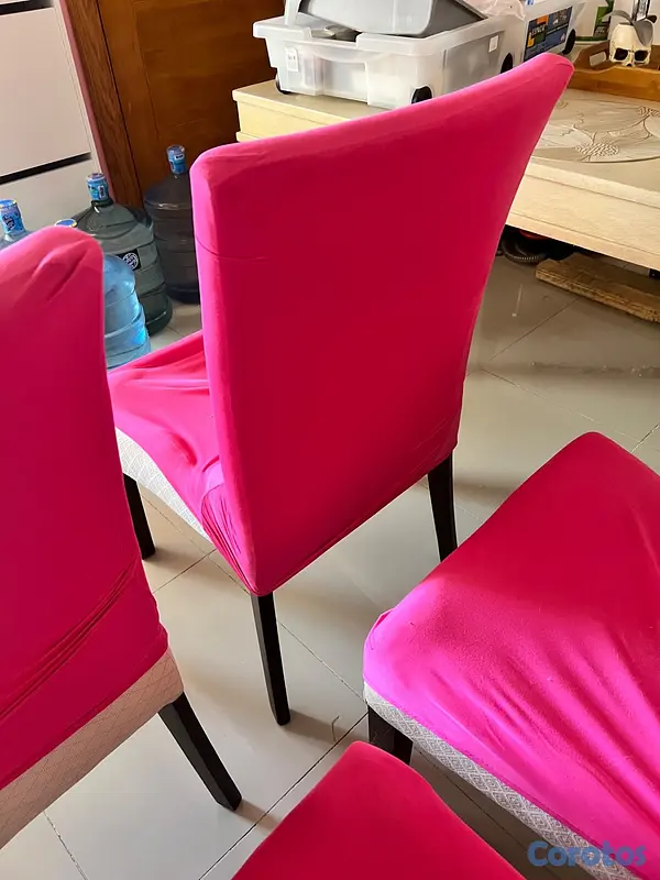 muebles y colchones - Set de 6 sillas de comedor para tapizar  4