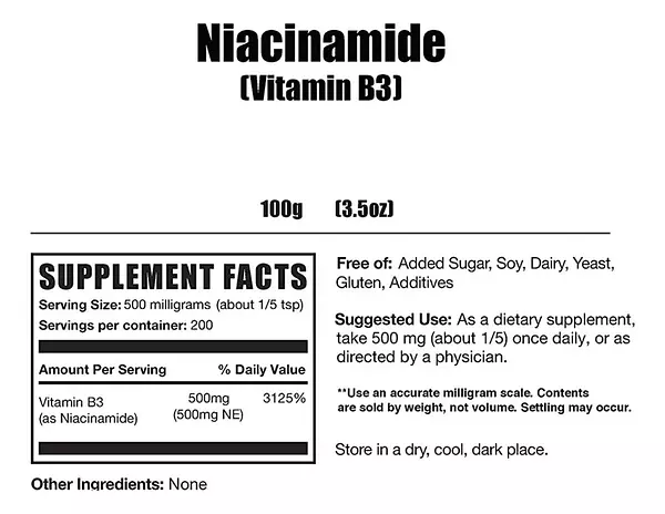 Salud y Equipamiento Médico - Vitamina B3 Niacinamida 100 Gr - G A $1 - G A $1619 2