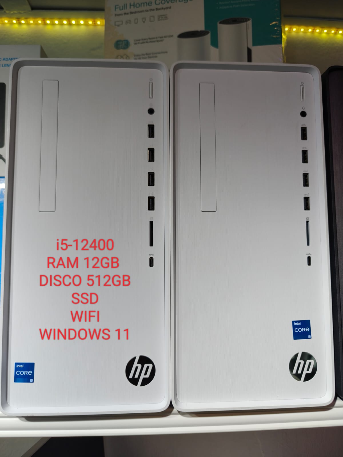computadoras y laptops - Cpu Hp Pavilion i5-12400 Ram 12GB Disco 512GB Wifi 0