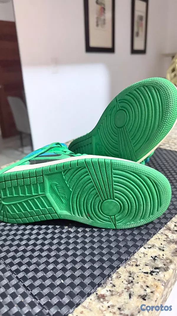 zapatos para mujer - Jordan Mid originales verdes/azules size 36 2