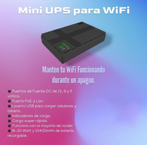 otros electronicos - minis ups para wifi  y cargar dispositivos  3
