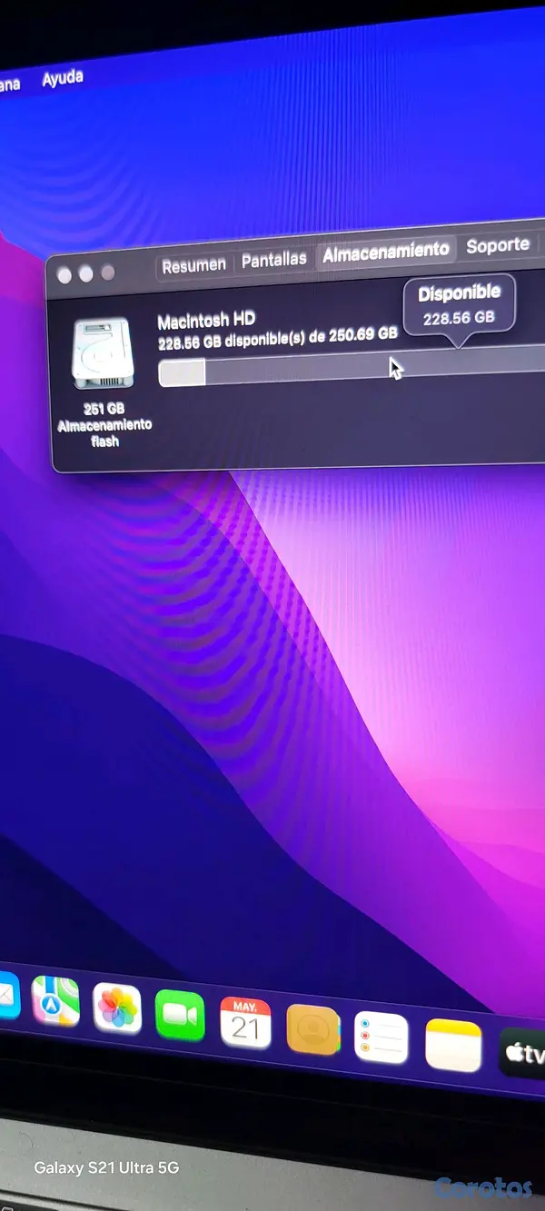 computadoras y laptops - macbook pro 13 2016 8 ram 256gb procesador i5 9