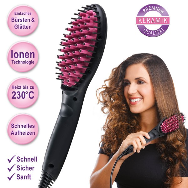 salud y belleza - Cepillo Alisador Secador Caliente Termico Profesional plancha
 5