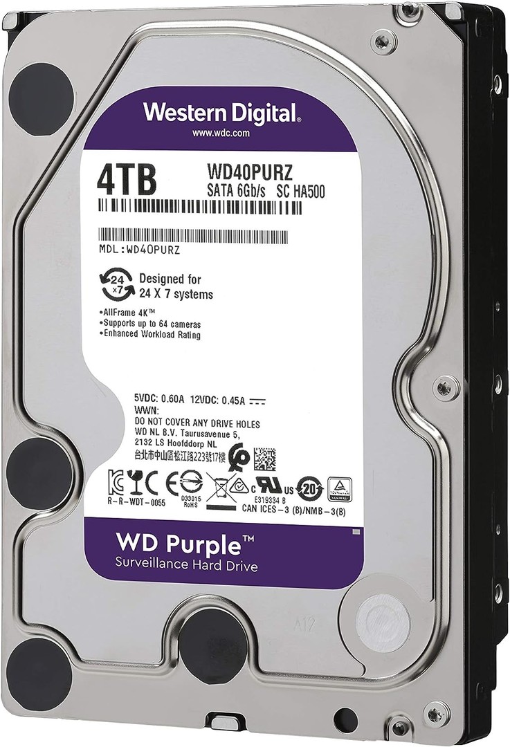 camaras y audio - WD Purple - Disco duro de vigilancia 4TB Y 2TB  1