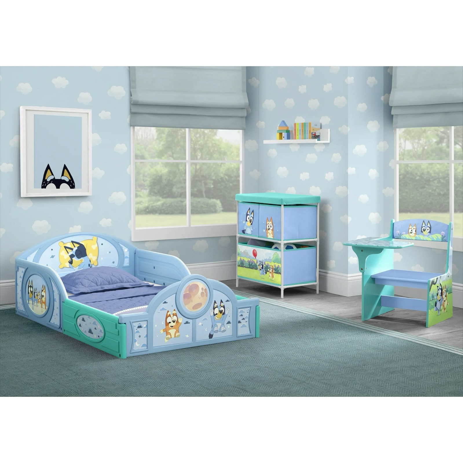 muebles -  Set de cama para niños y niñas incluye cama + colchón + gavetero + silla Nuevo 11