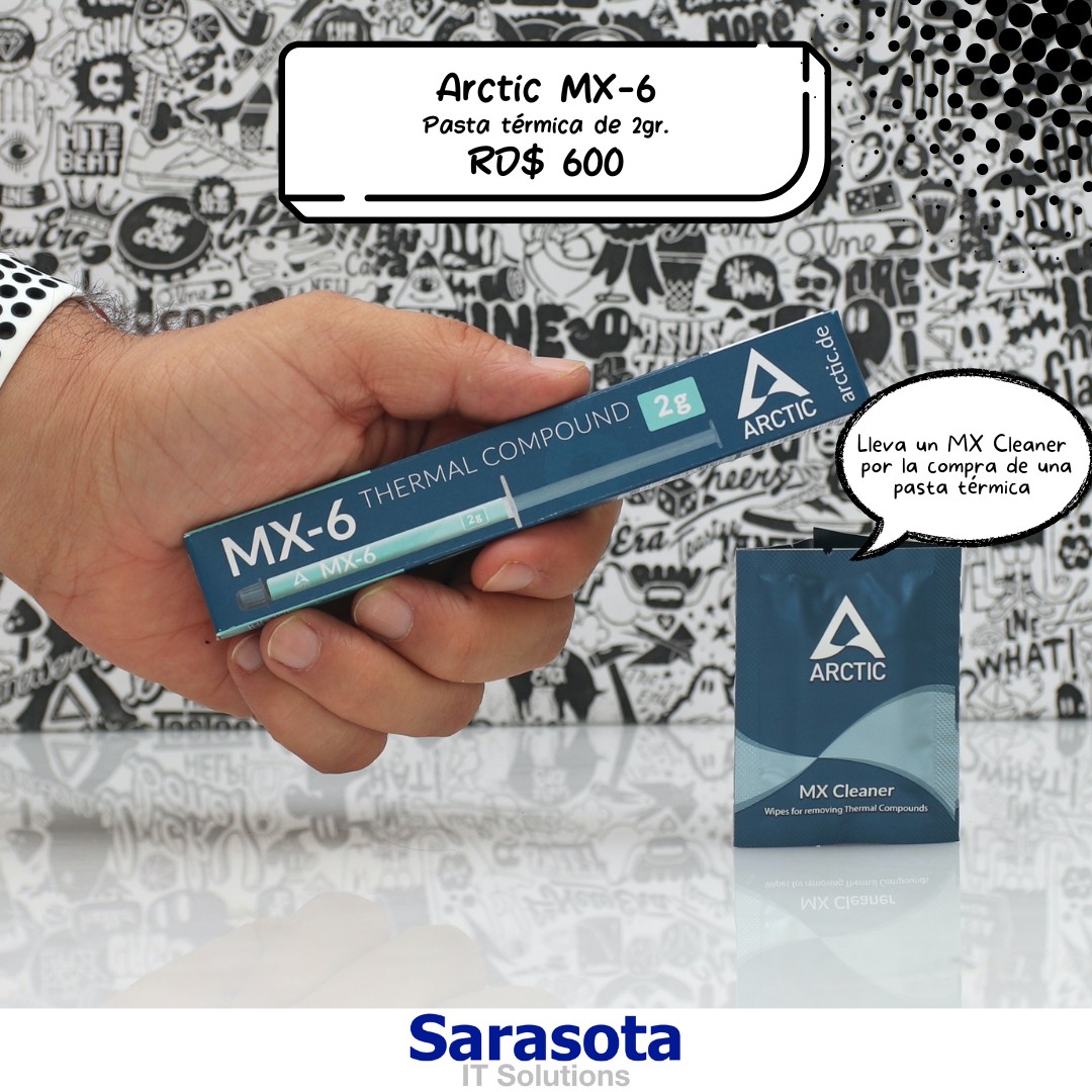 computadoras y laptops - Pasta térmica Arctic MX-6 de 2gr mas regalo