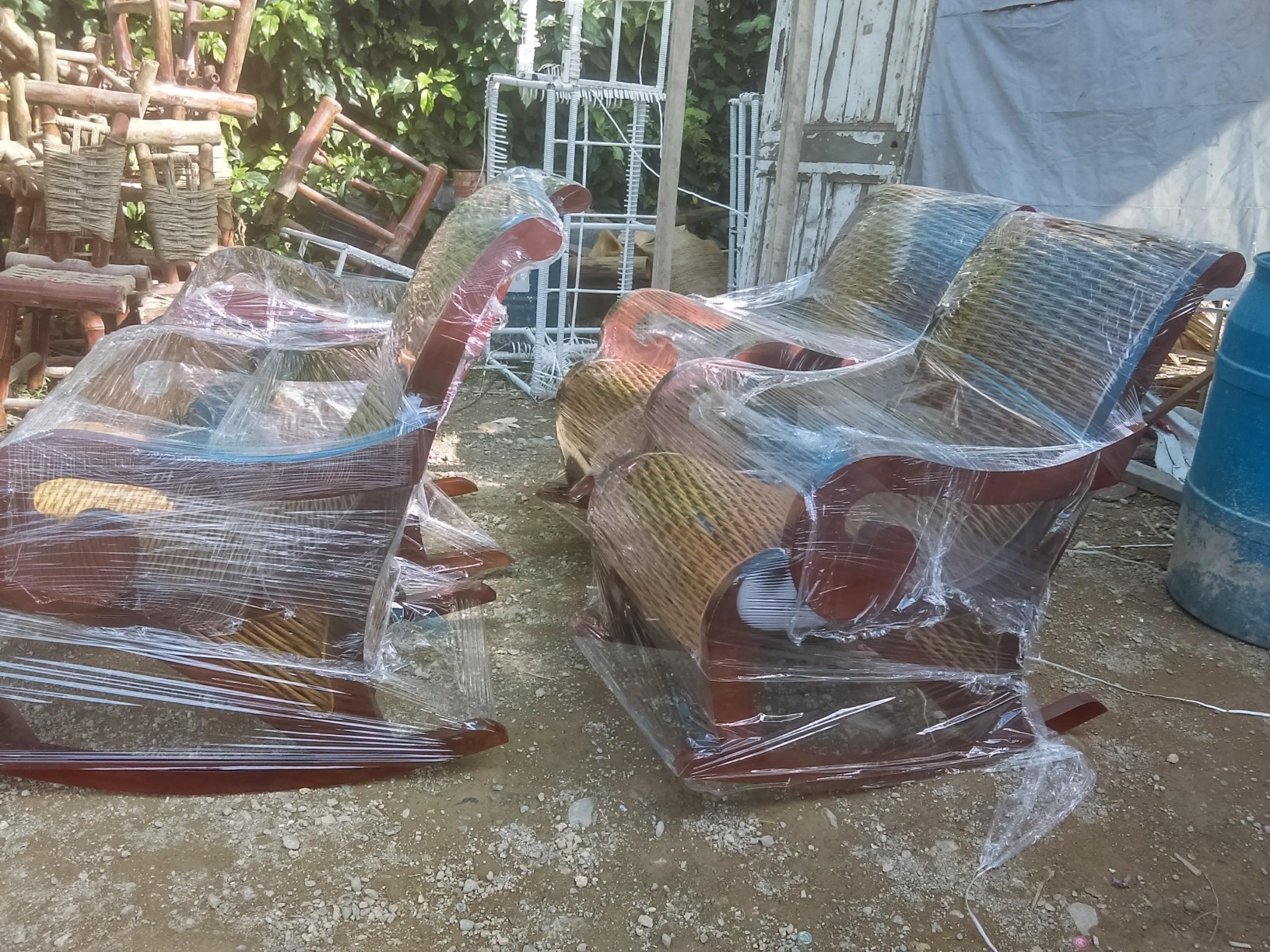 muebles y colchones - Muebles en mimbre rratan y caoba 3