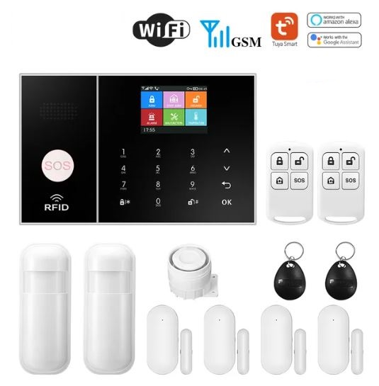 otros electronicos - Kit Alarma de Seguridad Inalambrica WiFi GSM