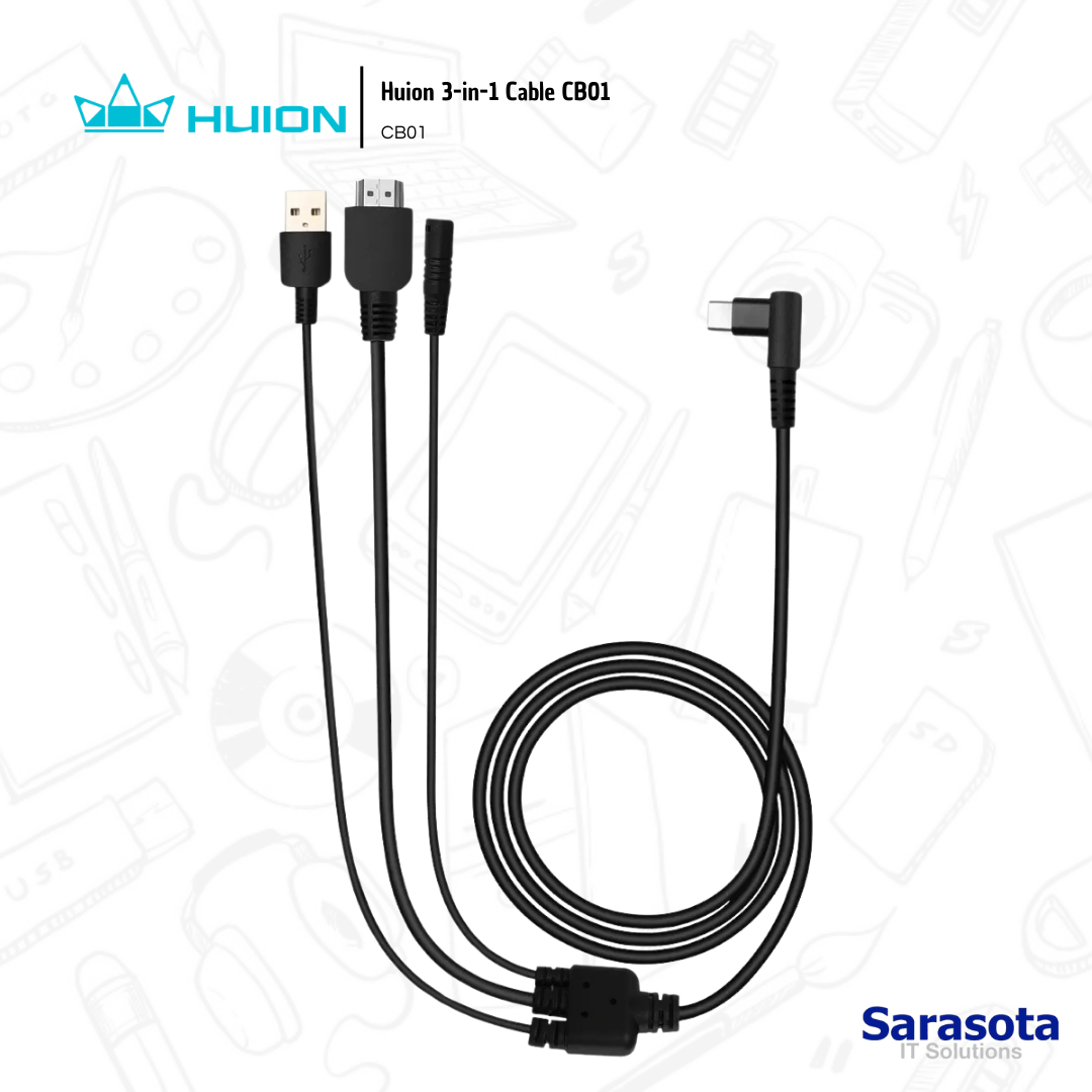 accesorios para electronica - Huion 3-in-1 Cable CB01, CB01 0