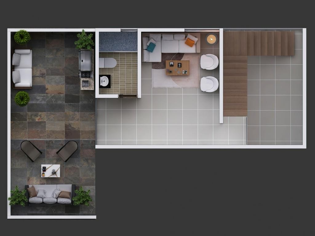 apartamentos - Apartamento en venta en Jardines del Sur, Santiago.  4