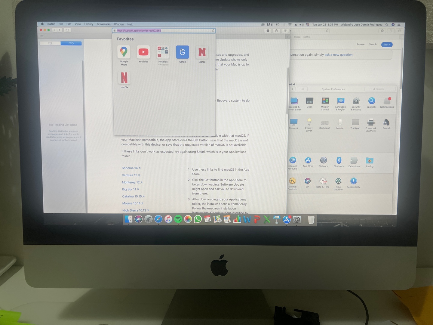 computadoras y laptops - Vendo iMac mid 2011 
21.5 in en perfecto estado

