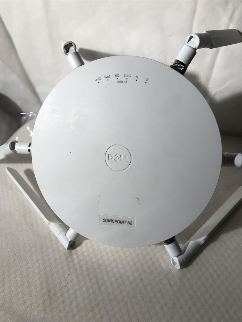 otros electronicos - 2 Dell SonicPoint N2 APL26-0B3 Dual Band I Wireless Access Point PoE w/Antennas