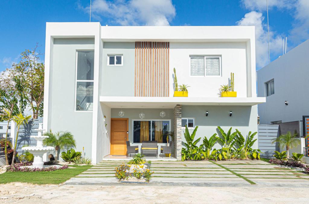 casas vacacionales y villas - VILLA AMUEBLADA DE 3 HABITACIONES EN PUNTA CANA