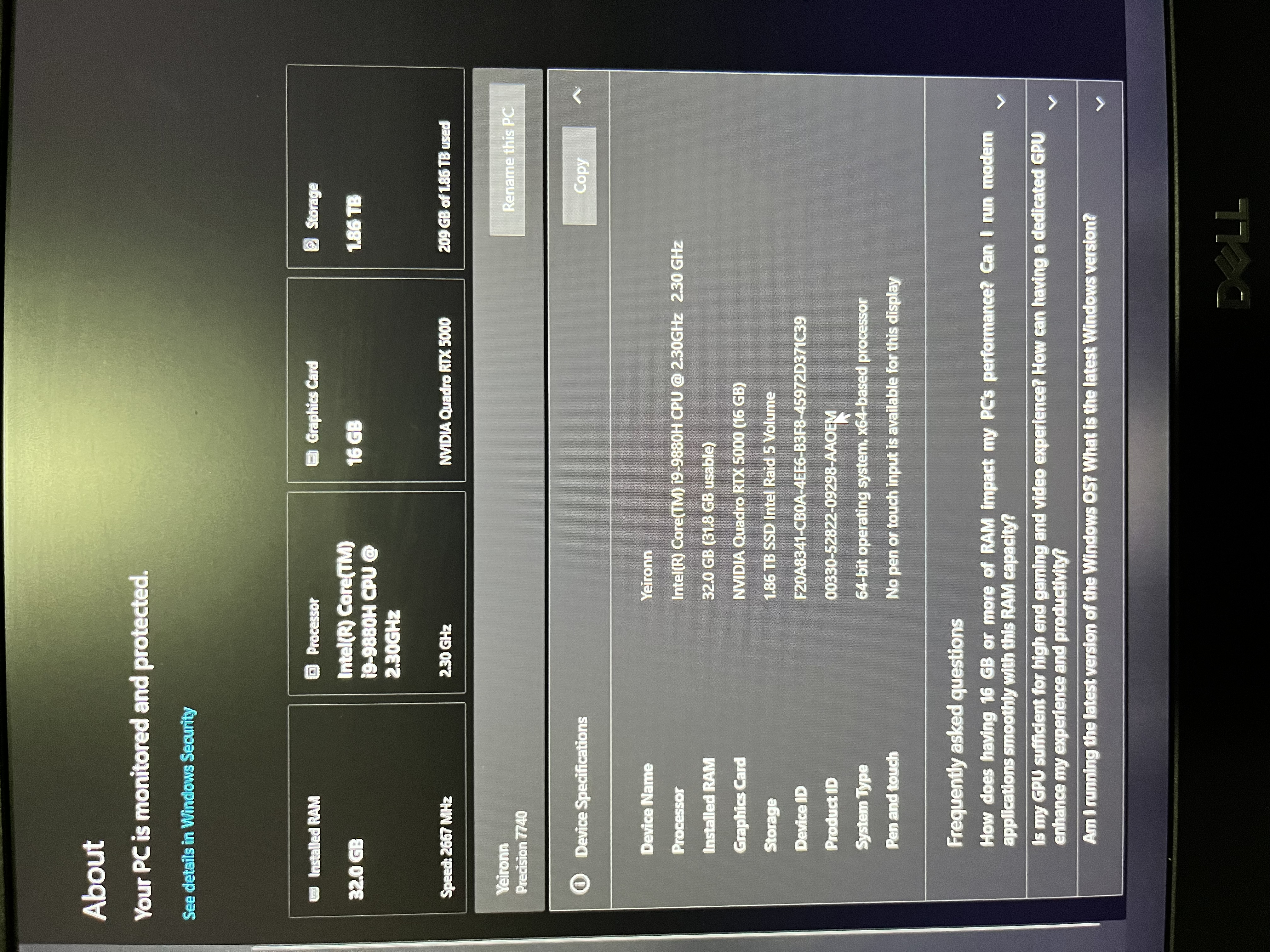 computadoras y laptops - Dell Precision-Laptop profesional.  9