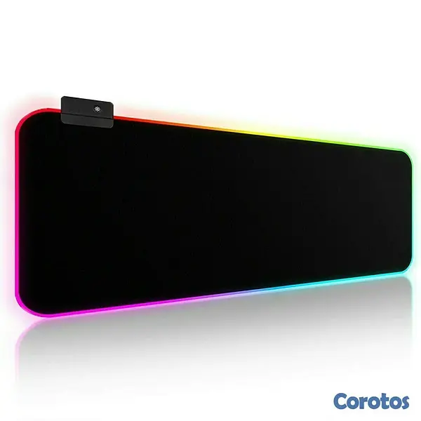 accesorios para electronica - Mousepad Gaming HY-001 RGB de escritorio para Teclado y mouse, Goma Impermeable  4
