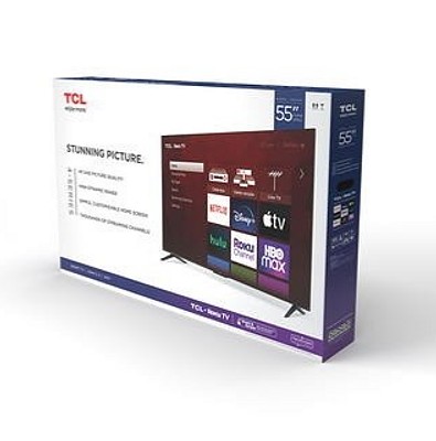 tv - Televisor TCL Series 4 Sistema Roku de 55 Pulagadas, 4K, 4 Puerto AHDMI, WIFI 1