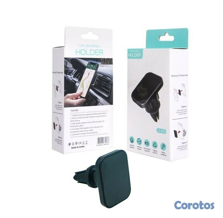 accesorios para electronica - Soporte universal magnetico de celular para carro, ventanilla del aire 2