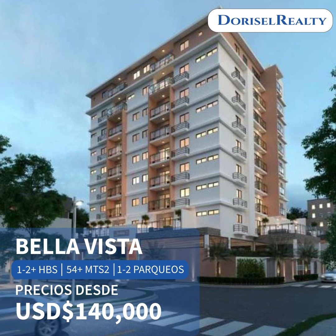 apartamentos - VENTA DE PRECIOSOS APARTAMENTOS EN PROYECTO UBICADO EN BELLA VISTA