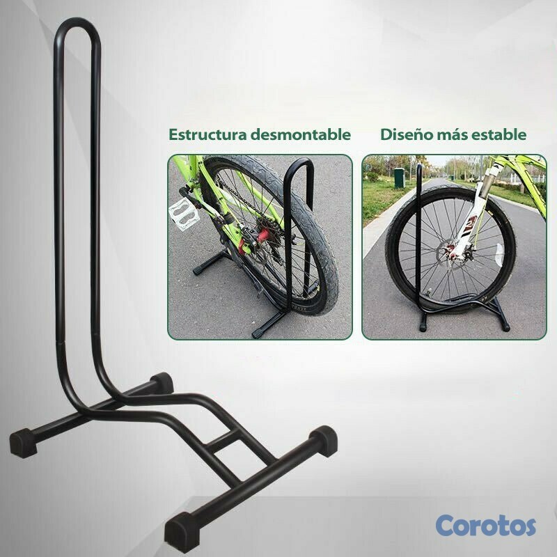 bicicletas y accesorios - Soporte de suelo para bicicleta burro estacionario 2