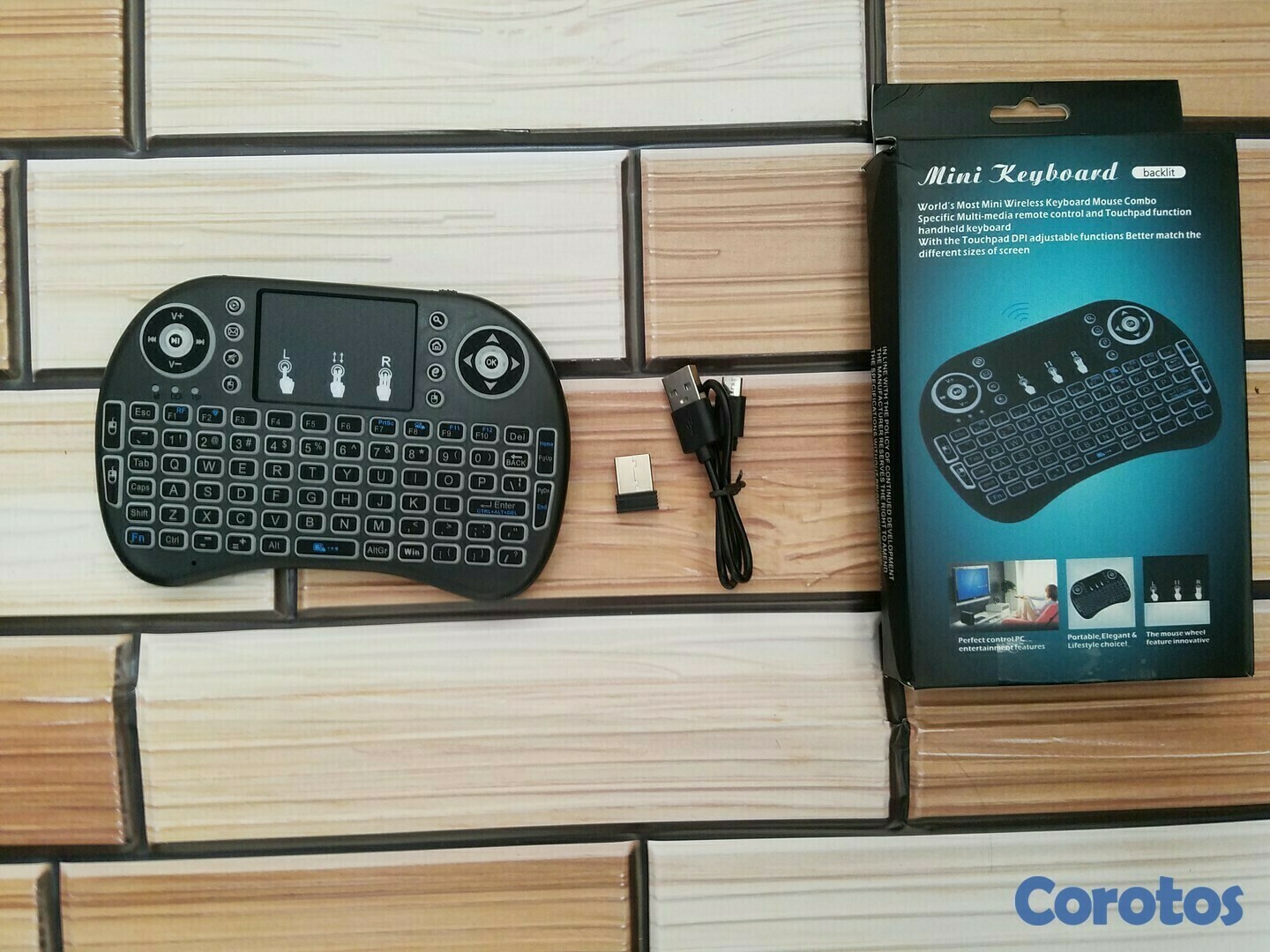 tv - Mini teclado con luz para Smart TV, TV Box, PC o Laptop 6