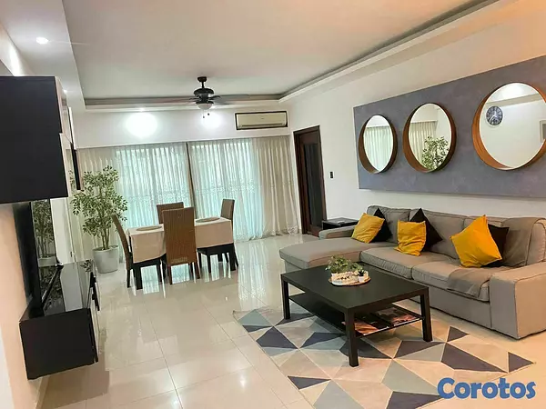 apartamentos - Renacimiento, Amplio Apartamento amueblado con hermoso acabado, 3hab 3