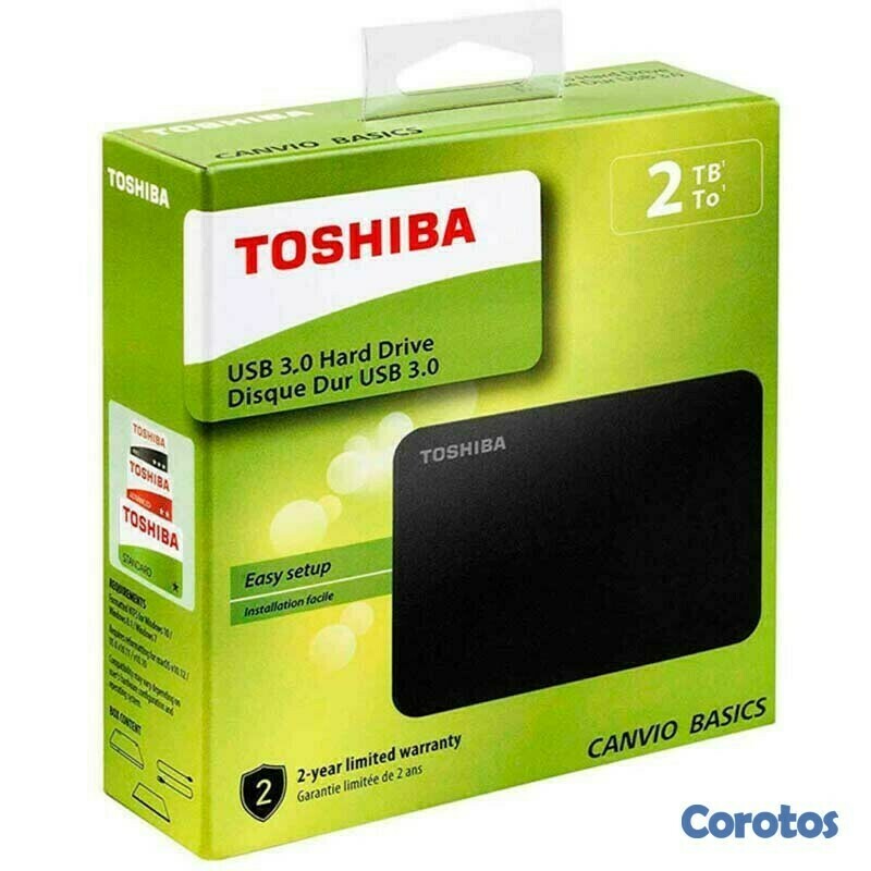 computadoras y laptops - Disco Externo 2TB  usb Toshiba  Canvio Basics  1