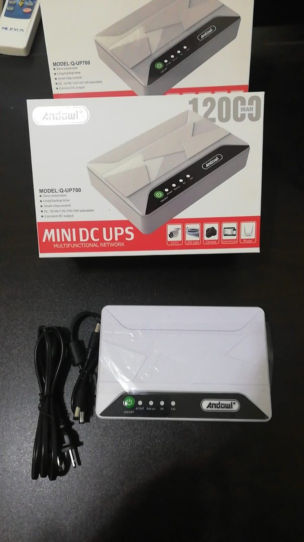 accesorios para electronica - Mini UPS DC: Respaldo fiable para CCTV, routers  1