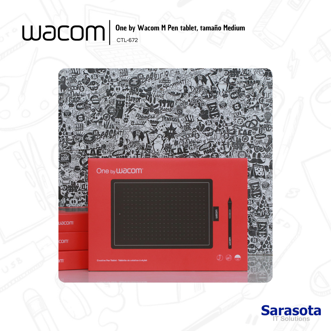 accesorios para electronica - One by Wacom Tableta Gráfica, Tamaño M 1